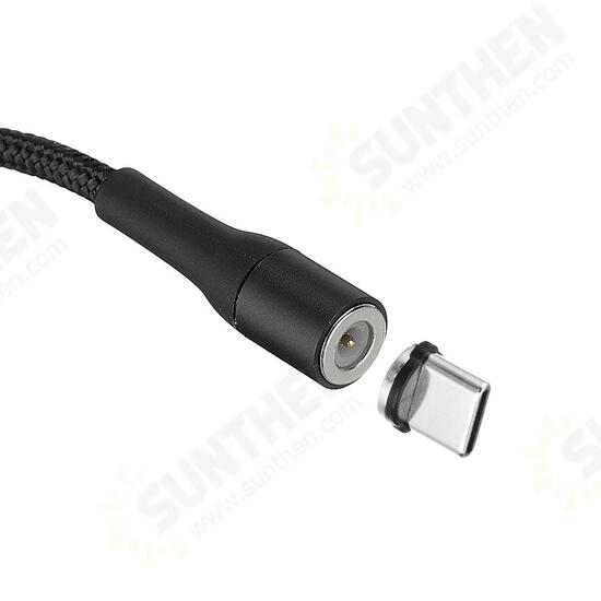 USAMS US-SJ337 U29 Type C LED Magnetic Braided Fast Charging Cable 2M For Tablet Smartphone