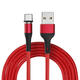 USAMS US-SJ337 U29 Type C LED Magnetic Braided Fast Charging Cable 2M For Tablet Smartphone