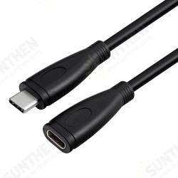 USB 3.1 5A PD 100W Type-C Male to Female Full-Function Extension Cable for Smartphone Tablet USB 3.1 5A PD 100W Type-C Male to Female Full-Function Extension Cable for Smartphone Tablet
