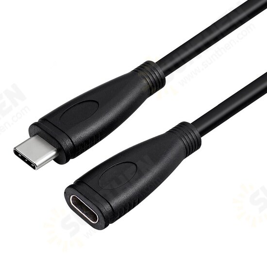 USB 3.1 5A PD 100W Type-C Male to Female Full-Function Extension Cable for Smartphone Tablet