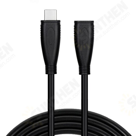 USB 3.1 5A PD 100W Type-C Male to Female Full-Function Extension Cable for Smartphone Tablet