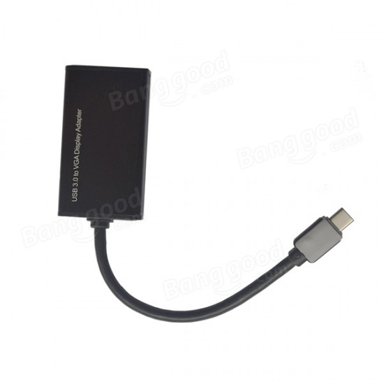 Ultra Thin USB 3.1 Type-C Male Connector To VGA Adapter For MacBook