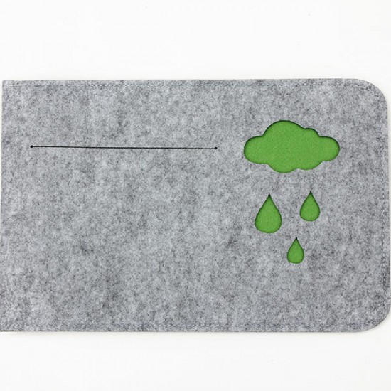 15.4inch Woolen Felt Envelope Laptop Cover Sleeve Bag Case Pouch For Macbook Pro