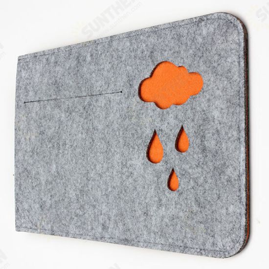 15.4inch Woolen Felt Envelope Laptop Cover Sleeve Bag Case Pouch For Macbook Pro