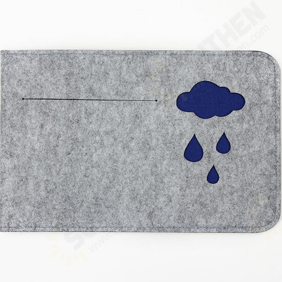 15.4inch Woolen Felt Envelope Laptop Cover Sleeve Bag Case Pouch For Macbook Pro