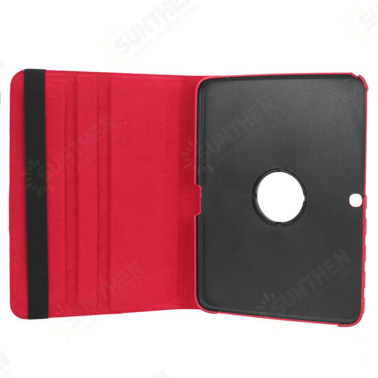 360 Degree Rotating Wave Point PU Leather Case For Samsung P5200