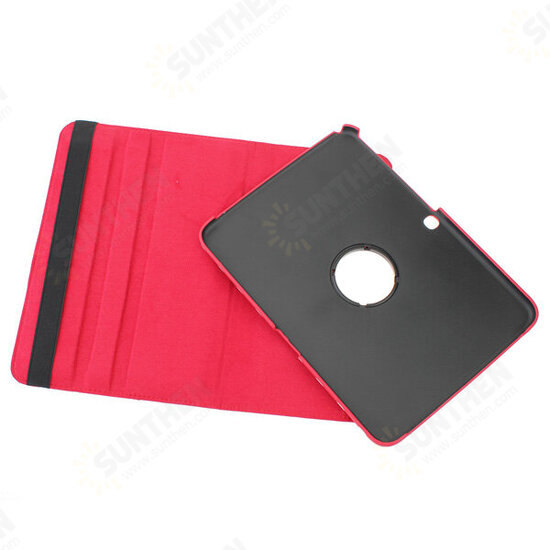 360 Degree Rotating Wave Point PU Leather Case For Samsung P5200