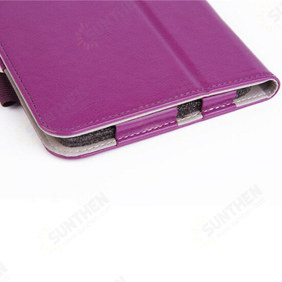 Crazy Horse Grain PU Folding Stand Holder Case For SAMSUNG T110