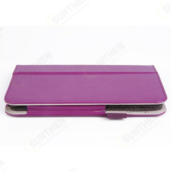 Crazy Horse Grain PU Folding Stand Holder Case For SAMSUNG T110