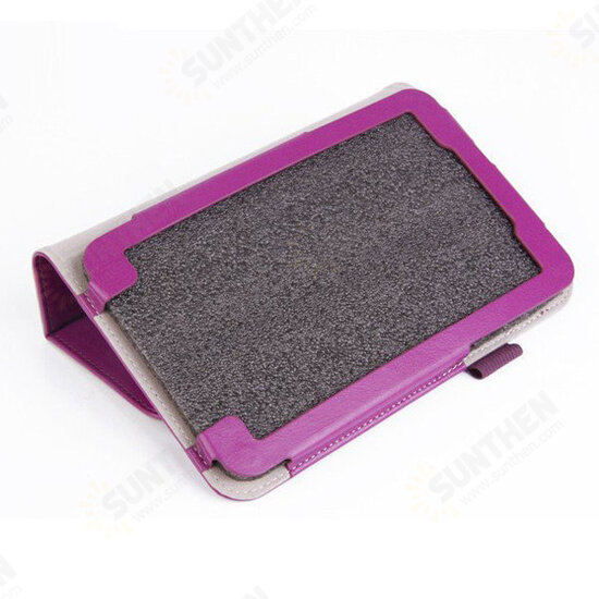 Crazy Horse Grain PU Folding Stand Holder Case For SAMSUNG T110