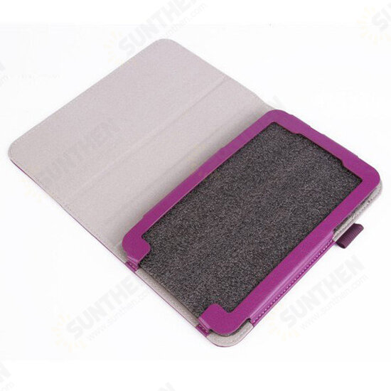 Crazy Horse Grain PU Folding Stand Holder Case For SAMSUNG T110