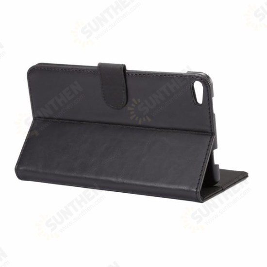 PU Leather Wallet Case Cover with Card Holders Stand for HuM2 7 Inch Tablet