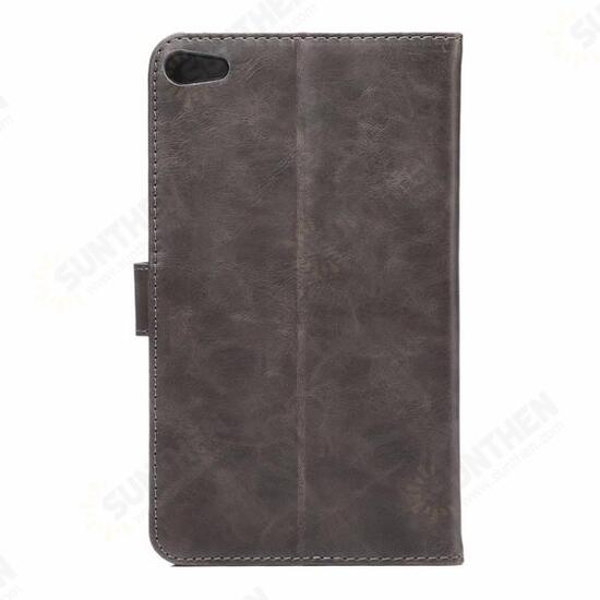 PU Leather Wallet Case Cover with Card Holders Stand for HuM2 7 Inch Tablet