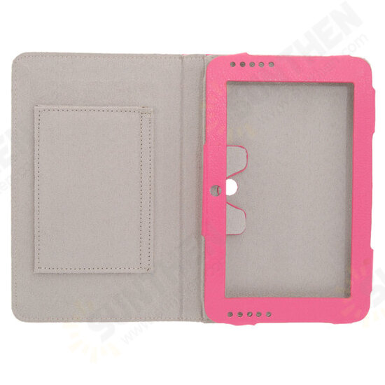 Folio Leather Case With Stand For Ampe A78 Sanei N79 Tablet