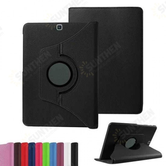 Litchi Grain PU Leather Stand Folio Case For Samsung 9.7inch Tablet 2 T815