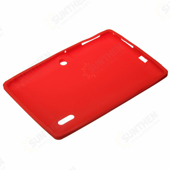 Multi-color Soft Silicone Protective Back Cover Case For 7 Inch Tablet PC