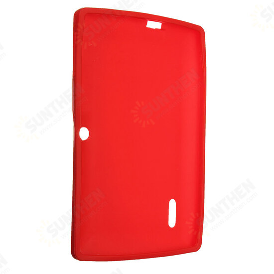 Multi-color Soft Silicone Protective Back Cover Case For 7 Inch Tablet PC