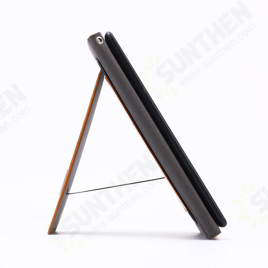 PU Leather Folding Stand Hand Strap Holder Wallet Style Tablet Case for Samsung T280