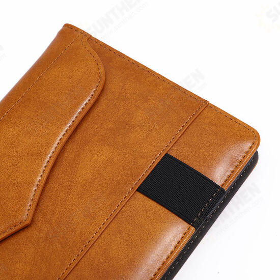 PU Leather Folding Stand Hand Strap Holder Wallet with Cards Slot Tablet Case for Samsung T380 PU Leather Folding Stand Hand Strap Holder Wallet with Cards Slot Tablet Case for Samsung T380