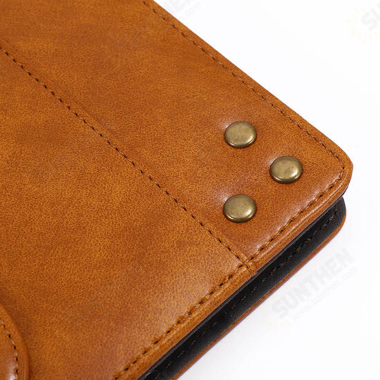 PU Leather Folding Stand Hand Strap Holder Wallet with Cards Slot Tablet Case for Samsung T380 PU Leather Folding Stand Hand Strap Holder Wallet with Cards Slot Tablet Case for Samsung T380