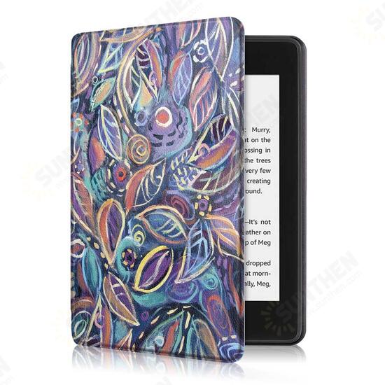 Printing Tablet Case Cover for Kindle Paperwhite4 - Leaves