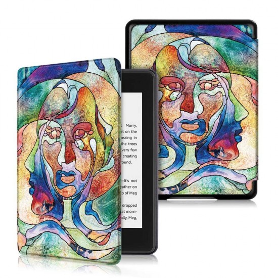 Printing Tablet Case Cover for Kindle Paperwhite4 - Young Lady