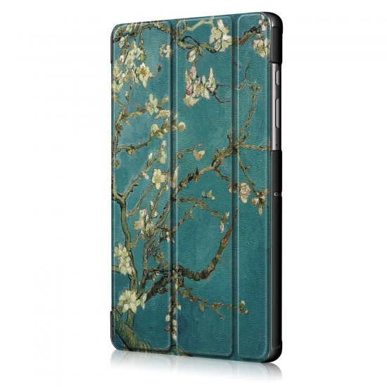 Printing Tri-Fold Tablet Case for Samsung Tab S6 10.5 - Apricot Blossom