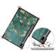 Printing Tri-Fold Tablet Case for Samsung Tab S6 10.5 - Apricot Blossom