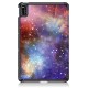 Tri-Fold Painted Galaxy PU Leather Folding Stand Case for 10.4 Inch HUHonor V6 Tablet