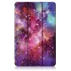 Tri-Fold Painted Galaxy PU Leather Folding Stand Case for 10.4 Inch HUHonor V6 Tablet