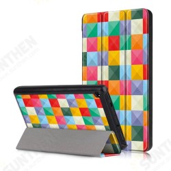 Tri-Fold Pringting Tablet Case Cover for New F ire HD 7 2019-Cude Tri-Fold Pringting Tablet Case Cover for New F ire HD 7 2019-Cude