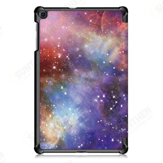 Tri-Fold Pringting Tablet Case Cover for Samsung Galaxy Tab A 10.1 2019 T510 Tablet - Galaxy