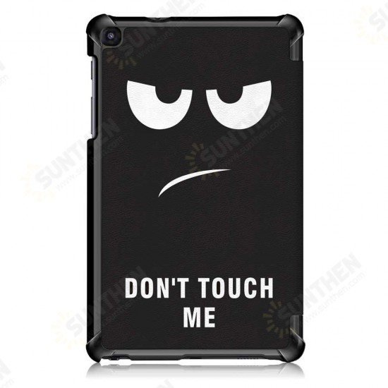 Tri-Fold Pringting Tablet Case Cover for Samsung Galaxy Tab A 8.0 2019 SM-P200 P205 Tablet - Big Eyes