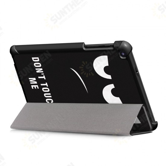 Tri-Fold Pringting Tablet Case Cover for Samsung Galaxy Tab A 8.0 2019 SM-P200 P205 Tablet - Big Eyes