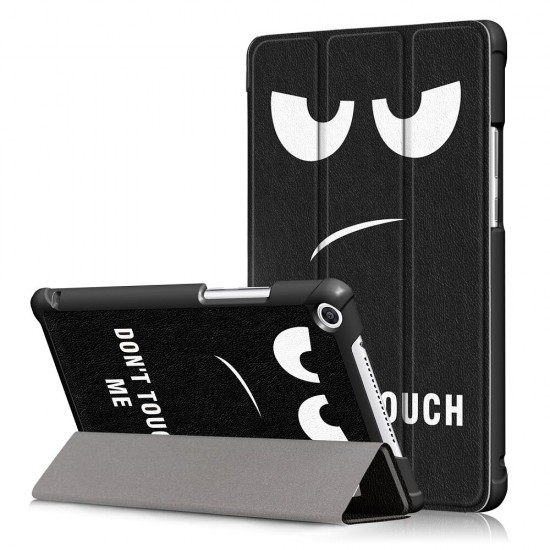 Tri Fold Printing Case Cover for 8 Inch HuHonor 5 Tablet Big Eyes