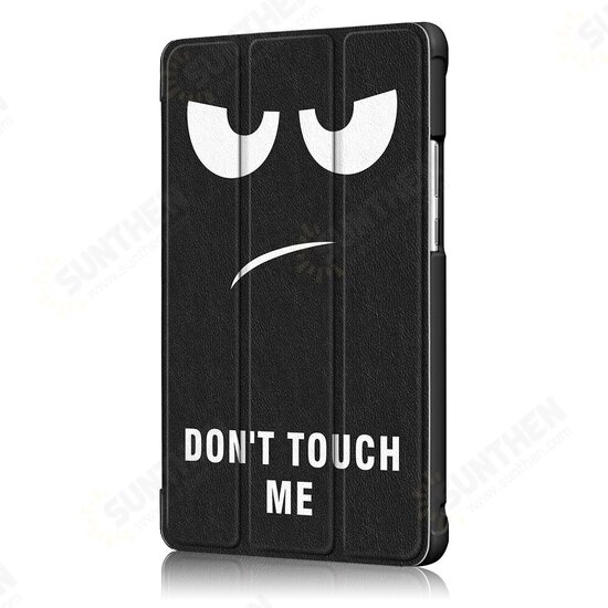 Tri Fold Printing Case Cover for 8 Inch HuHonor 5 Tablet Big Eyes