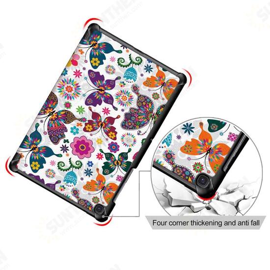 Tri-Fold Printing Tablet Case Cover for Samsung Galaxy Tab S5E SM-T720 SM-T725 Table - Butterfly