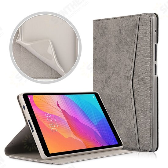 Tri-Fold TPU Leather Folding Stand Case Cover for 8 Inch HuMatePad T8 Tablet