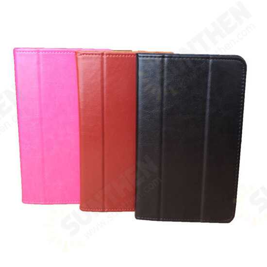 Universal Tri-fold PU Folding Stand Case Cover For CUBE Talk 7X