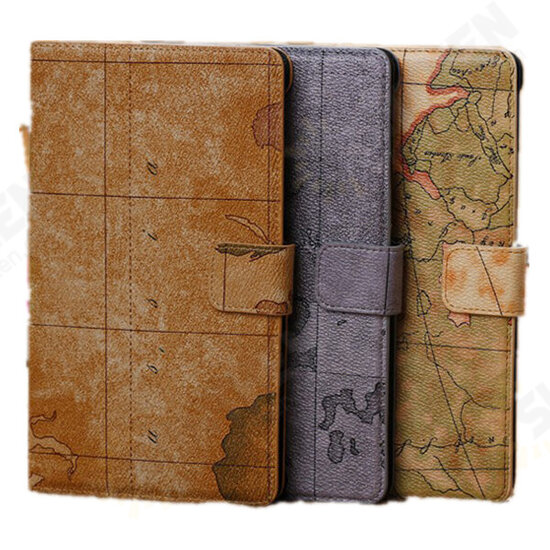 World Map PU Leather Wallet Case For Google Nexus 7 2nd Gen