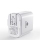 DY033D 3.4A Dual USB Fold Charger Power Adapter with Intelligent Digital Display for Tablet Smartphone