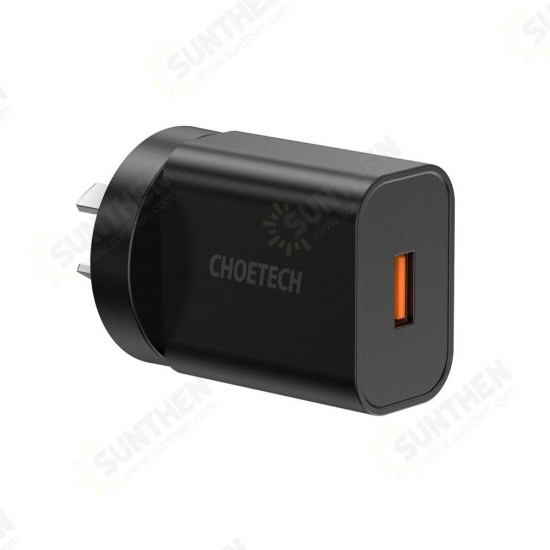 Q5003 18W QC 3.0 Quick Charge USB Port Wall Charger for Smartphone Tablet Laptop