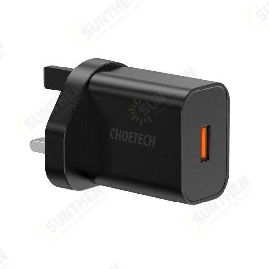 Q5003 18W QC 3.0 Quick Charge USB Port Wall Charger for Smartphone Tablet Laptop