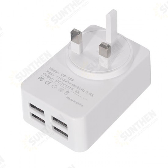 5V 4.4A Multi-port USB Charger Adapter