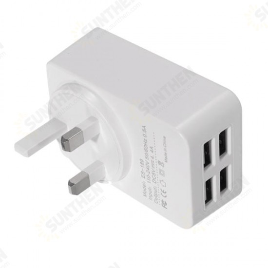 5V 4.4A Multi-port USB Charger Adapter