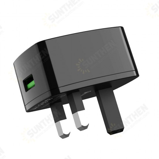 C70B UK QC3.0 Charger Power Adapter With Type-C Cable For Tablet Smartphone