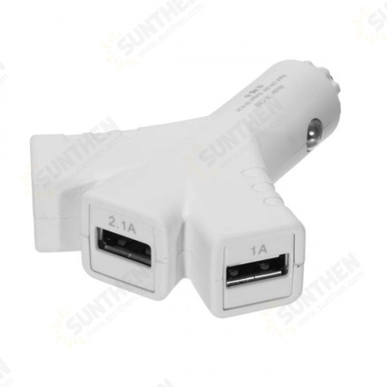 C300 Three USB Ports Car Charger Adapter for Tablet Cell Phone