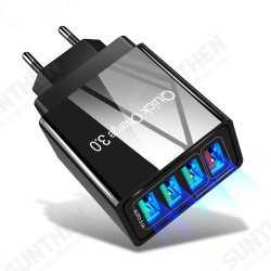 OLAF 4 Ports USB Fast Charging QC3.0 Quick Charge Power Adapter for Mobile Phone Tablet OLAF 4 Ports USB Fast Charging QC3.0 Quick Charge Power Adapter for Mobile Phone Tablet