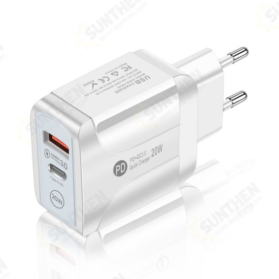 PD20W Type C QC3.0 USB Quick Charger Power Adapter fot Tablet Smartphone