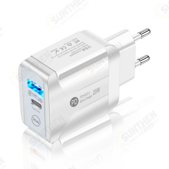 PD20W Type C QC3.0 USB Quick Charger Power Adapter fot Tablet Smartphone